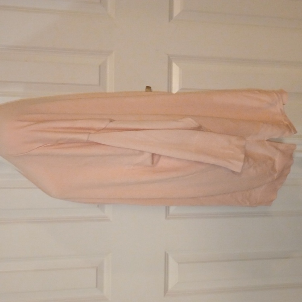 H by Halston Blush Pink Open Front Oversized Cardigan - Picture 5 of 10